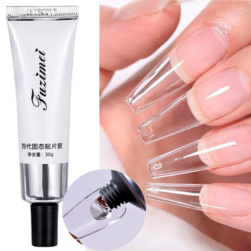 Nail Art Ombre - 非常に強い偽の爪の接着剤,透明なフィンガーフォーム,接着剤,UVエクステンション,30g, 20g, 10g