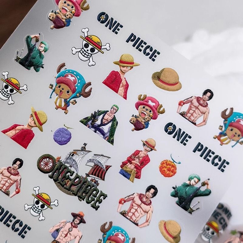 新しいワンピースモンキー・D・ルフィ・ロロノア・ゾロ・サンジ - Nail Art Zoro One Piece のレビューと価格