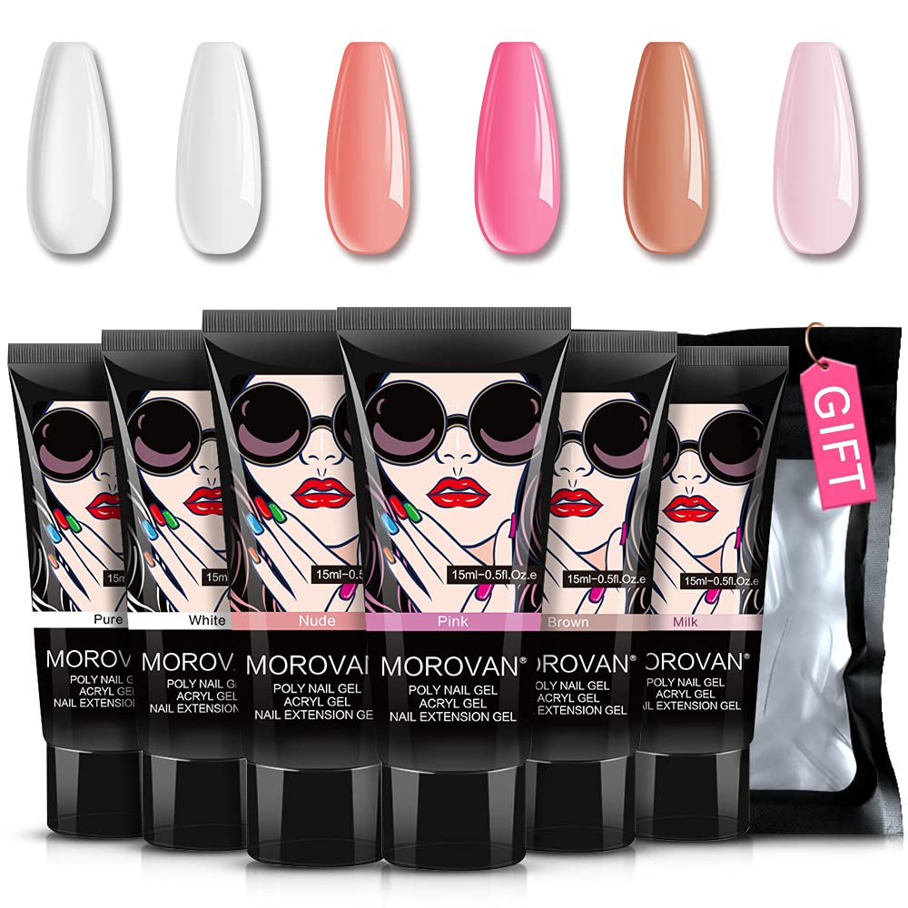 ポリゲルネイルキット-6色,0.5オンス,ポリゲルエクステン - Nail Art Ombre のレビューと価格