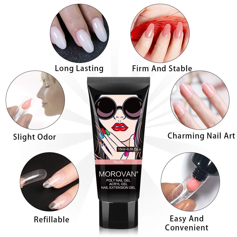 ポリゲルネイルキット-6色,0.5オンス,ポリゲルエクステン - Nail Art Ombre のレビューと価格