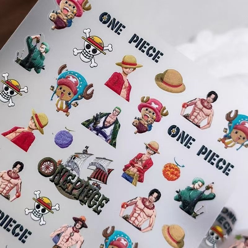 ワンピースルフィゾロチョッパーアニメ周辺機器創造的な個性漫画 - Nail Art Zoro One Piece のレビューと価格