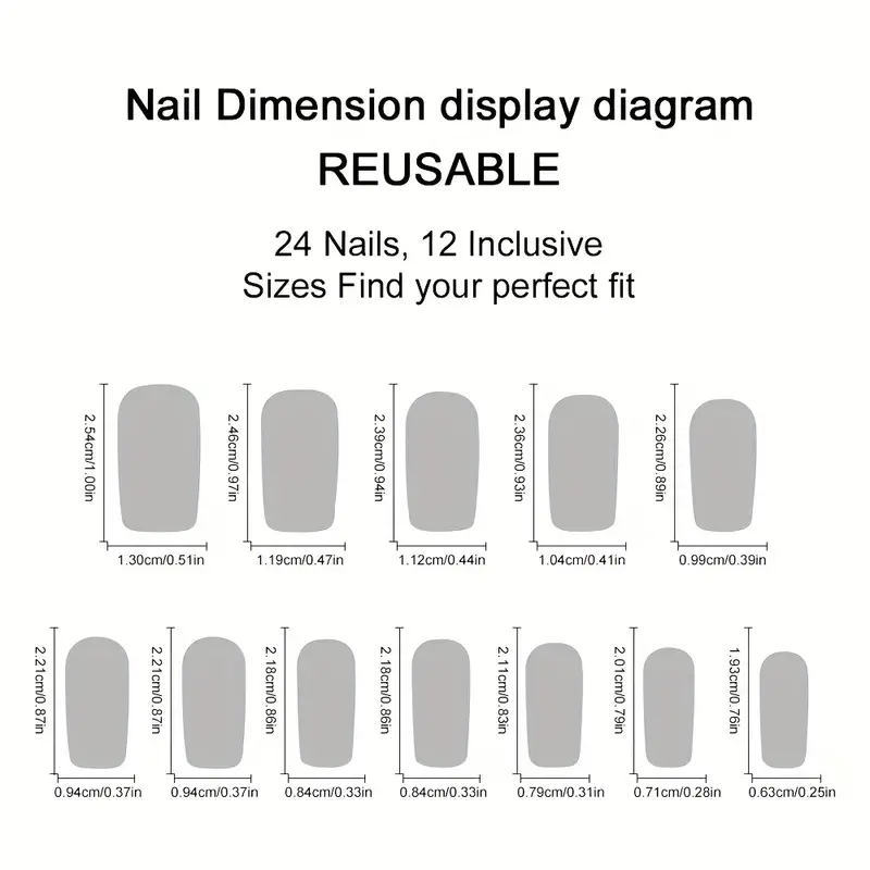 防水偽のネイルとゼリーグルー,ミディアムスクエア,ミニマリス - Nail Art Y2K のレビューと価格