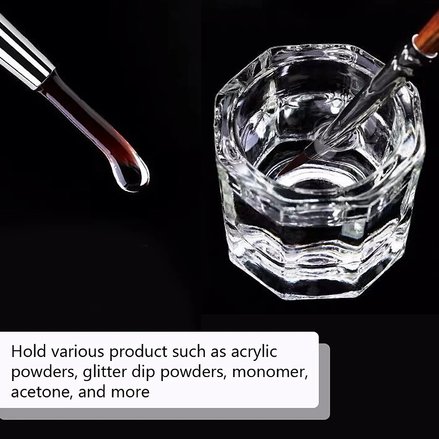 1個入りミニクリスタルガラス、透明アクリル製小型八角形パウダ - Acrylic Powder Clear のレビューと価格