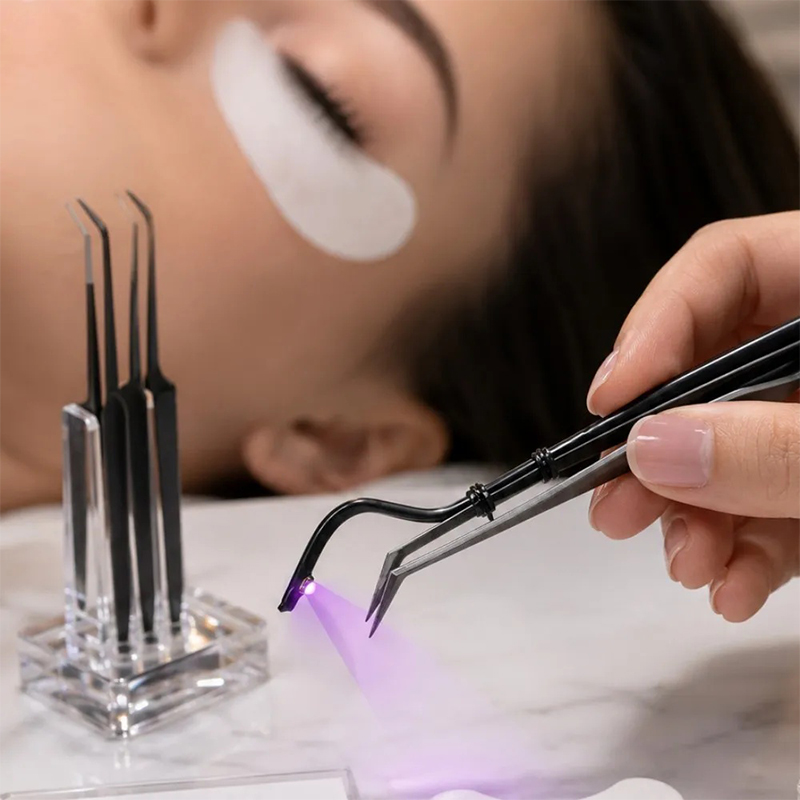 ミニUVまつげランプピンセット 2秒速乾硬化ライト まつげエ - Nail Art Ombre のレビューと価格