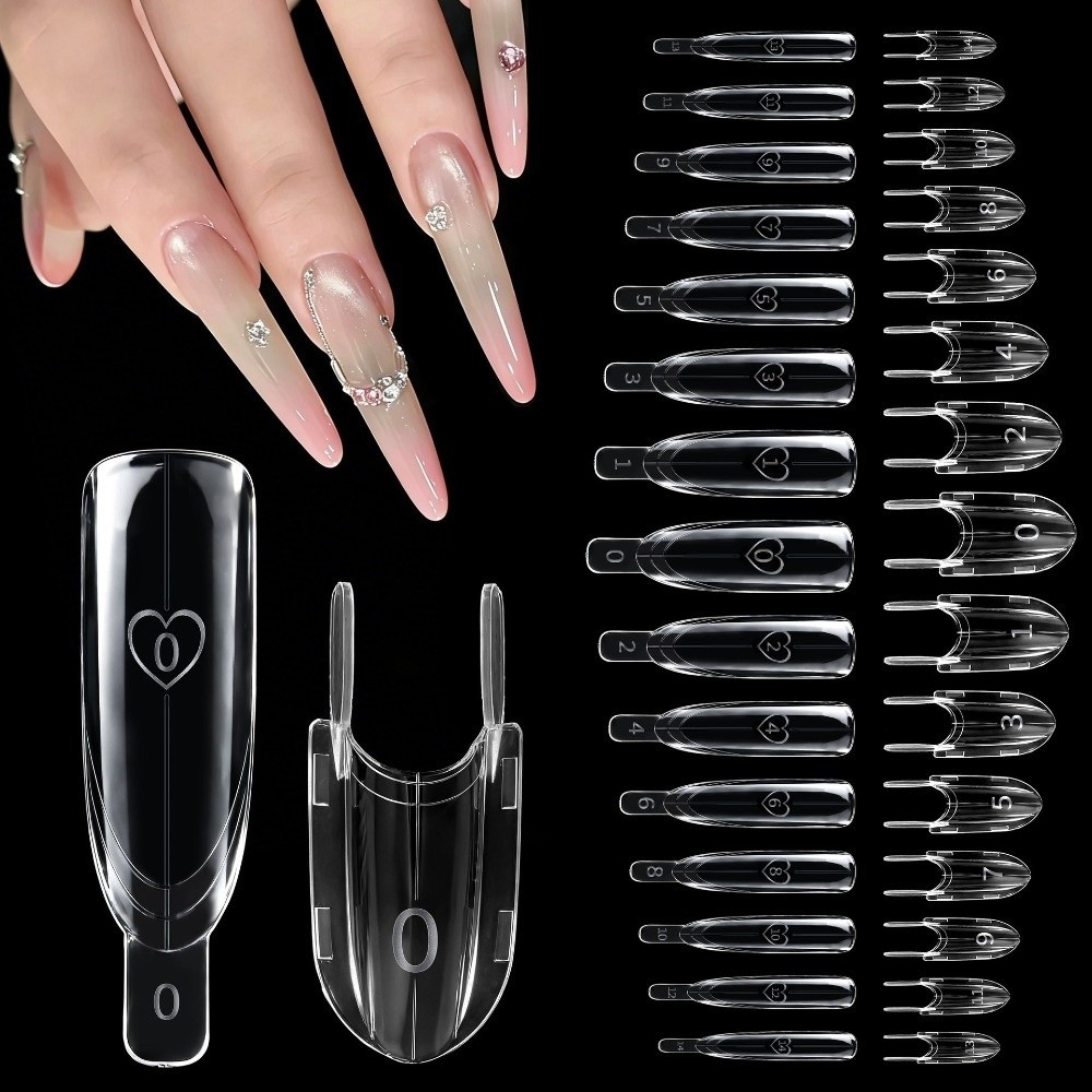 120個入り ロケット型サンドイッチ デュアルネイルフォーム - Nail Art Y2K のレビューと価格