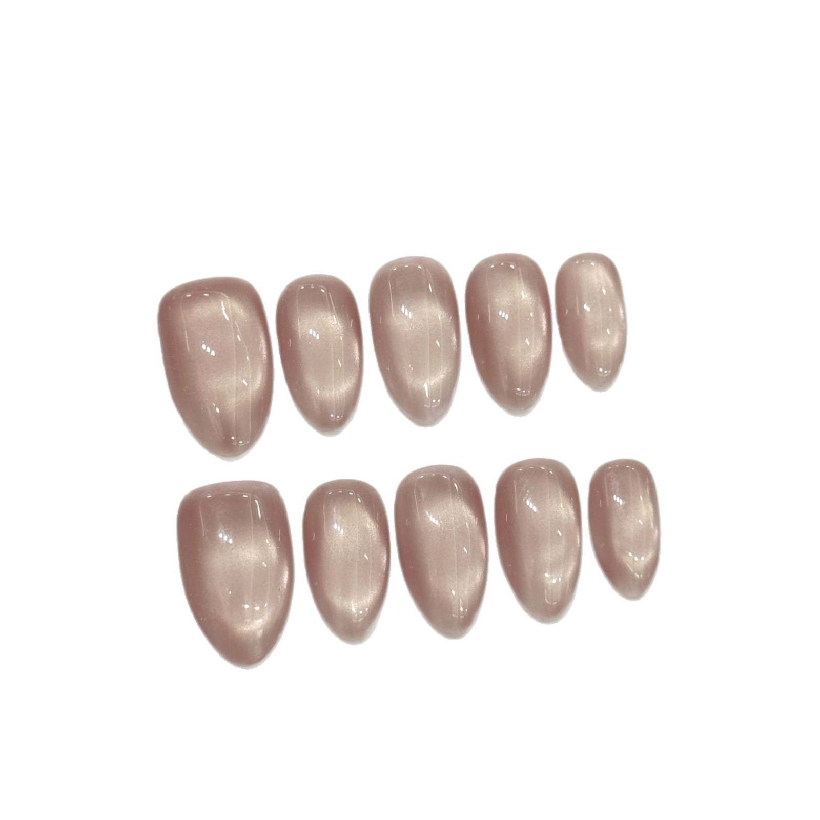 10枚入り ハンドメイド つけ爪 ソリッドカラー グロッシー - Nail Art Y2K のレビューと価格