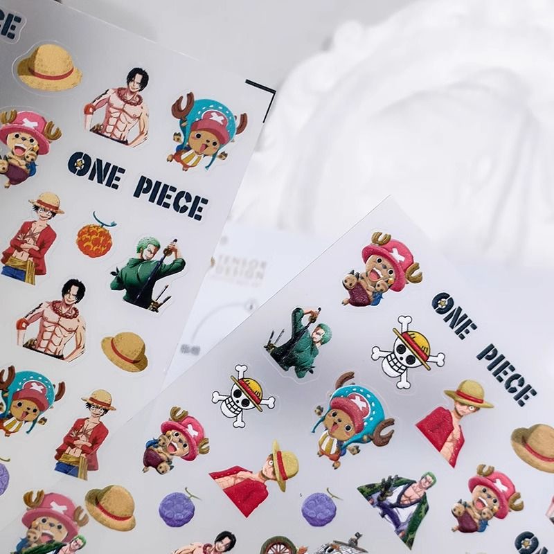ワンピース 2025 新しい漫画かわいいエンボス加工三次元子 - Nail Art Zoro One Piece のレビューと価格