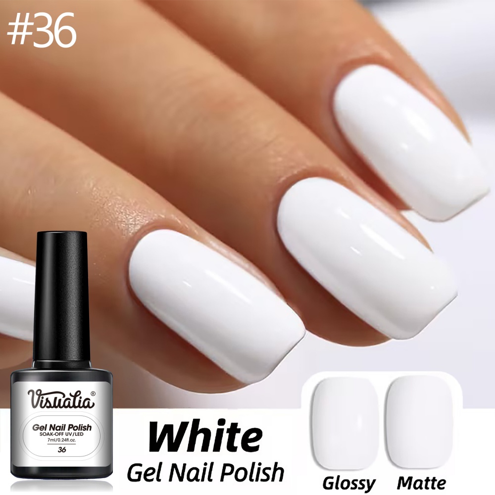 ビスアティア #   36番ピュアホワイトネイルジェル 7m - Nail Art Natural Simple のレビューと価格